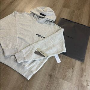 Essentials Light Gray Pullover Hoodie